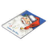 音楽とサンタすてきクロースのヴィンテージクリスマス ノートブック (左側)