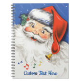 音楽とサンタすてきクロースのヴィンテージクリスマス ノートブック (正面)