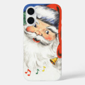 音楽とサンタすてきクロースのヴィンテージクリスマス Case-Mate iPhoneケース (裏面)