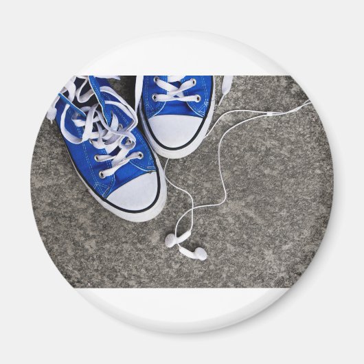 音楽とスニーカー マグネット (正面)