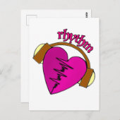 音楽とハートビート ポストカード (正面/裏面)