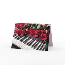 音楽とバラ招待状