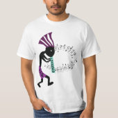 音楽とペトログリフココペリTシャツ Tシャツ (正面)