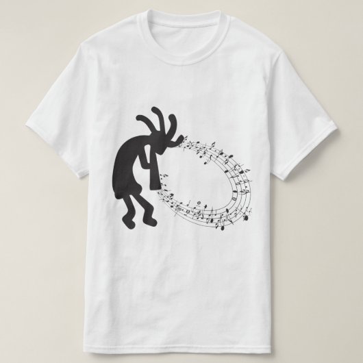 音楽とペトログリフココペリTシャツ Tシャツ (デザイン正面)