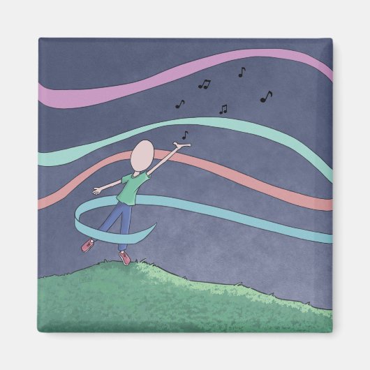 音楽とメロディマグネット マグネット (正面)