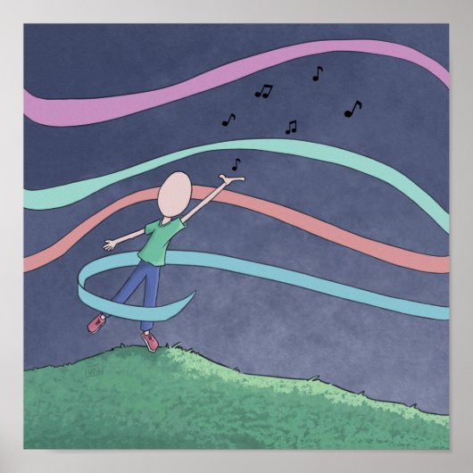 音楽とメロディーポスター ポスター (正面)