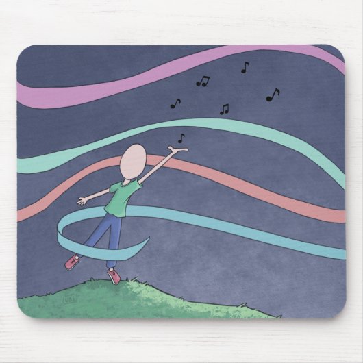 音楽とメロディーマウスパッド マウスパッド (正面)
