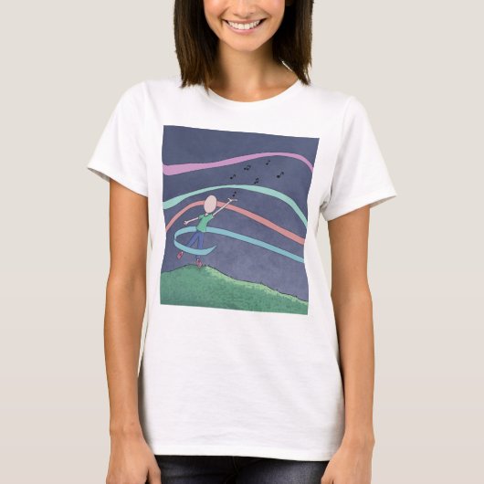 音楽とメロディTシャツ Tシャツ (正面)