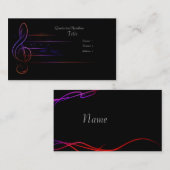 音楽と光 名刺 (正面/裏面)