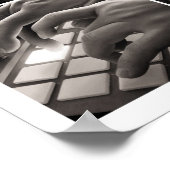 音楽と手 ポスター (角)