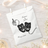 音楽と演劇ギリシャの仮面書道 フェイバーバッグ (クリップ留めされた状態)