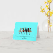 音楽と猫 カード (黄色い花)