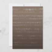 音楽と結婚前のおしゃれなシャワーのためのエレガントなストリングライト 招待状 (裏面)