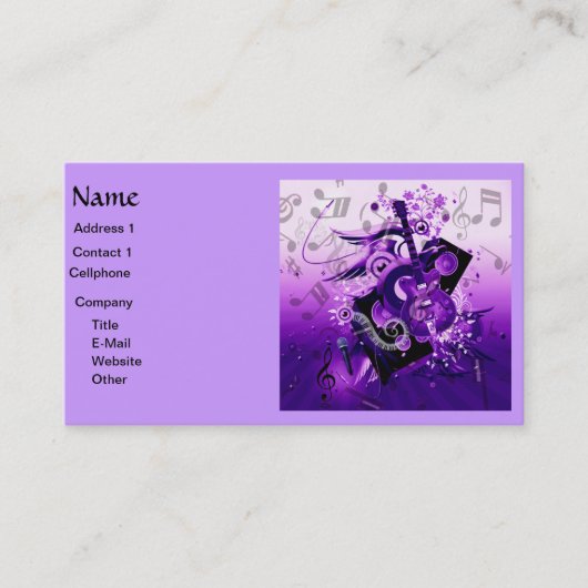 音楽と自分_ 名刺 (正面)