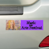 音楽と芸術フェスティバル バンパーステッカー (車上)