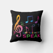 音楽と音楽話のノートを置く クッション (裏面)