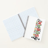 音楽と音楽話のノートを置く ノートブック (内部)