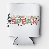 音楽と音楽話のノートを置く 缶クーラー (正面)