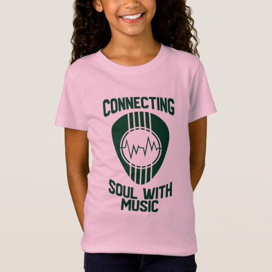 音楽と魂を結ぶ Tシャツ (正面)