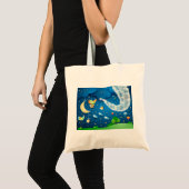 音楽と鳥と夜 トートバッグ (正面(商品))