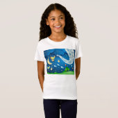 音楽と鳥と夜 Tシャツ (正面フル)