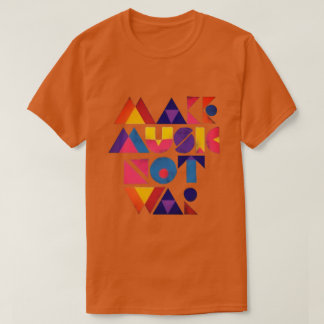 音楽ない戦争のTシャツを作って下さい Tシャツ