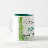 音楽なしで、生命はBb ツートーンマグカップ (正面左)