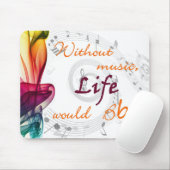 音楽なしで、生命はBb マウスパッド (マウス)