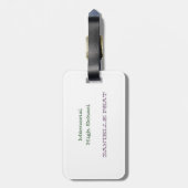 音楽なしで、生命はBb ラゲッジタグ (裏面縦)