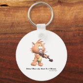 音楽なし キーホルダー (正面)