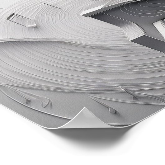 音楽なし ポスター (角)