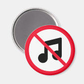 音楽なし |赤い丸 |マグネット マグネット (正面/裏面)