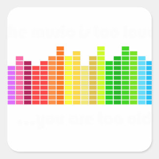 音楽には古すぎる スクエアシール