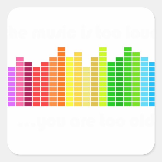 音楽には古すぎる スクエアシール (正面)