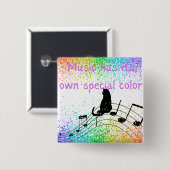 音楽には独特の色がある 缶バッジ (正面&裏面)