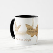 音楽には蝶の羽がある マグカップ (正面左)