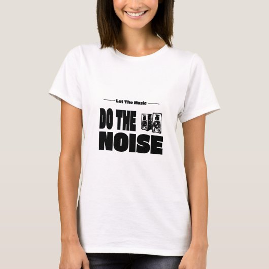 音楽にノイズを託せ Tシャツ (正面)