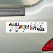 音楽にバンパーステッカーをして下さい バンパーステッカー (車上)