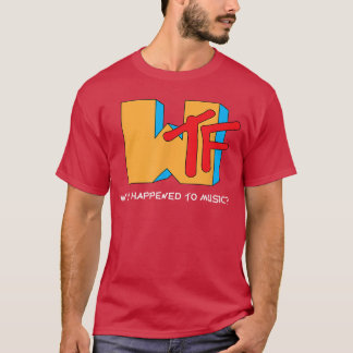 音楽に何が起きた?音楽をダメにした Funny Musician fu Tシャツ