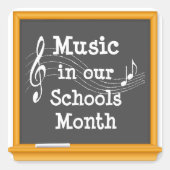 音楽に合わせる スクエアシール (正面)