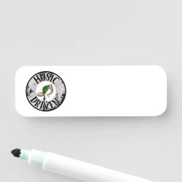 音楽に基づく名前タグ 名札