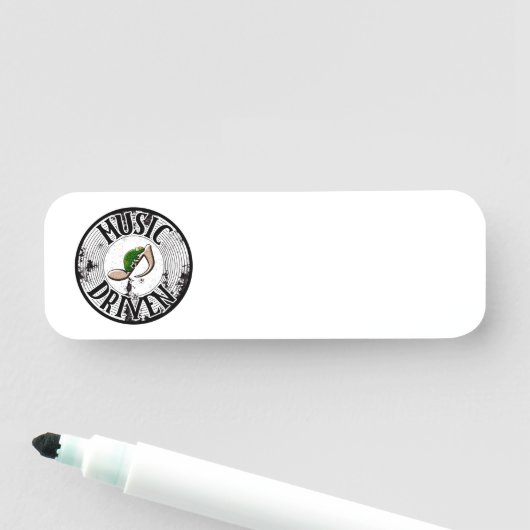 音楽に基づく名前タグ 名札 (インサイチュ)