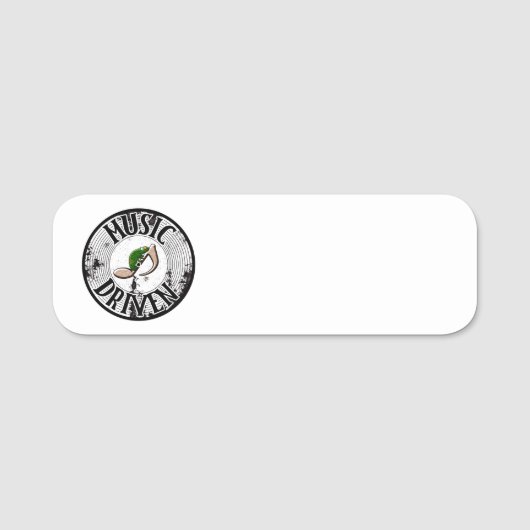 音楽に基づく名前タグ 名札 (正面)