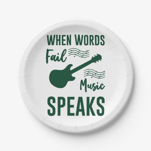 音楽に失敗した場合話 ペーパープレート (正面)