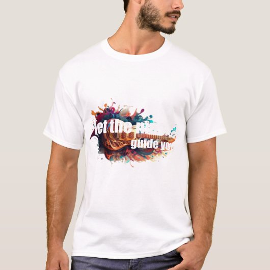 音楽に導かれ  Tシャツ (正面)