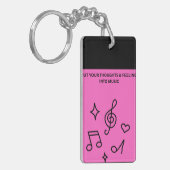 音楽に思いと気持ちを込めて キーホルダー (正面左)