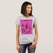 音楽に思いと気持ちを込めて Tシャツ (正面フル)