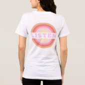 音楽に耳を傾ける人へのTシャツ トライブレンドＴシャツ (裏面)
