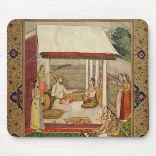 音楽に聞いている王子およびプリンセス マウスパッド (正面)