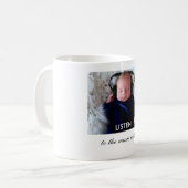 音楽に…中聞いて下さい コーヒーマグカップ (正面左)